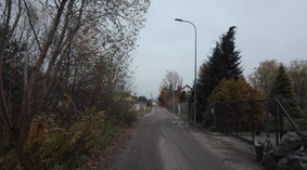 Widok ul. Okrężnej - przekazanie placu budowy.