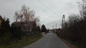Widok ul. Szkolnej - przekazanie placu budowy.