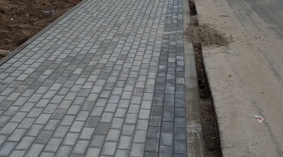 Budowa chodnika na ul. Szkolnej.