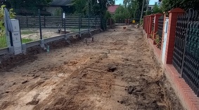 Korytowanie ul. Miłosza.