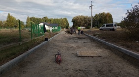 Wbudowanie krawężników na ul. Pogodnej od km 0+150 do km 0+300
