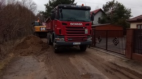 Budowa kanalizacji deszczowej na ul. Okrężnej na odcinku od km 0+250 do km 0+400.