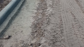 Wbudowanie krawężników na ul Okrężnej na odcinku od km0+400 do km 0+536.