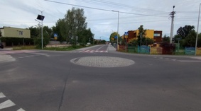 Odbiór zadania - ul. Szkolna wraz z przebudową ronda w m. Stawki