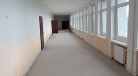 Przygotowanie posadzki pod montaż wykładziny tarkett I piętro.
