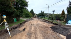 Korytowanie na odcinku od km 0+000 do km 0+692.