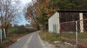 widok drogi gminnej 28.10.2022