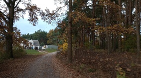 widok drogi gminnej 28.10.2022