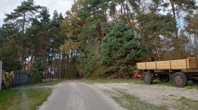 widok drogi gminnej 28.10.2022