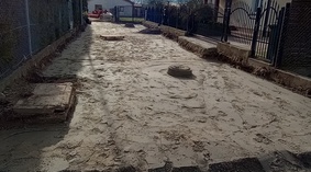 Wykonanie warstwy stabilizowanej cementem.