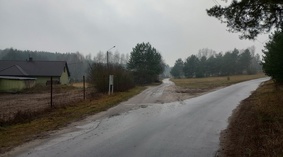 Stan istniejący przed przystąpieniem do przebudowy drogi.