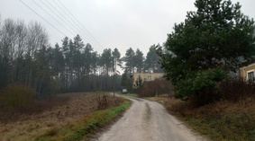 Stan istniejący przed przystąpieniem do przebudowy drogi.
