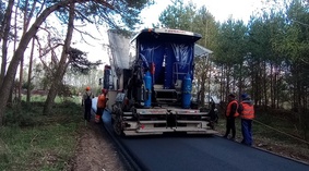 Wykonanie warstwy ścieralnej nawierzchni bitumicznej na odcinku od km 0+000 do km 0+600 w miejscowo