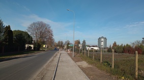 Wykonanie warstwy podbudowy z kruszywa w pasie ścieżki rowerowej w m. Przybranowo.