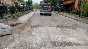 Budowa chodnika i wbudowanie podbudowy jezdni na odcinku drogi od km 0+000 do km 0+117