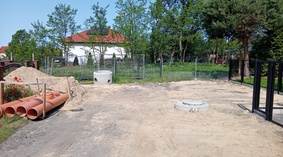Budowa kanalizacji deszczowej między studniami D6-D10