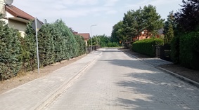 Zakończono układanie kostki brukowej.