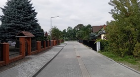 Zakończono układanie kostki brukowej.