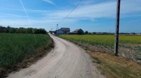 Stan drogi na dzień przekazania placu budowy.
