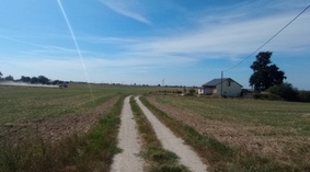Stan drogi na dzień przekazania placu budowy.