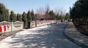 Wbudowanie podbudowy w km od 0+120 do km 0+247.