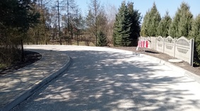 Wbudowanie podbudowy w km od 0+120 do km 0+247.