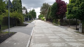 Zakończono roboty budowlane związane z układaniem kostki brukowej.