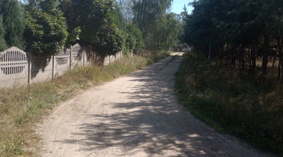 Stan drogi na dzień przekazania placu budowy.