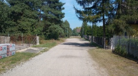 Stan drogi na dzień przekazania placu budowy.
