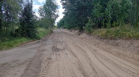 Rozpoczęto prace budowlane. Wykonanie koryta.