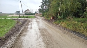 Wbudowanie podbudowy z kruszywa.