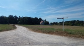 Stan drogi na dzień przekazania placu budowy.