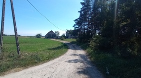 Stan drogi na dzień przekazania placu budowy.