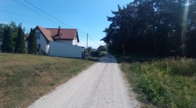 Stan drogi na dzień przekazania placu budowy.