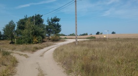 Stan drogi na dzień przekazania placu budowy.