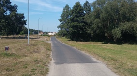 Stan drogi na dzień przekazania placu budowy.