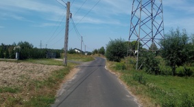 Stan drogi na dzień przekazania placu budowy.