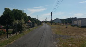 Stan drogi na dzień przekazania placu budowy.