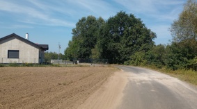 Stan drogi na dzień przekazania placu budowy.