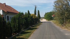 Stan drogi na dzień przekazania placu budowy.