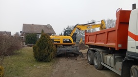 Budowa kanalizacji deszczowej.