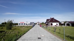 Zakończono układanie kostki brukowej na odcinku drogo od km 0+000 do km 0+200