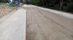 Wbudowanie podbudowy i warstwy mrozoochronnej z mieszanki związanej cementem na odcinku od km 0+257