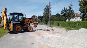 Dalszy etap robót.