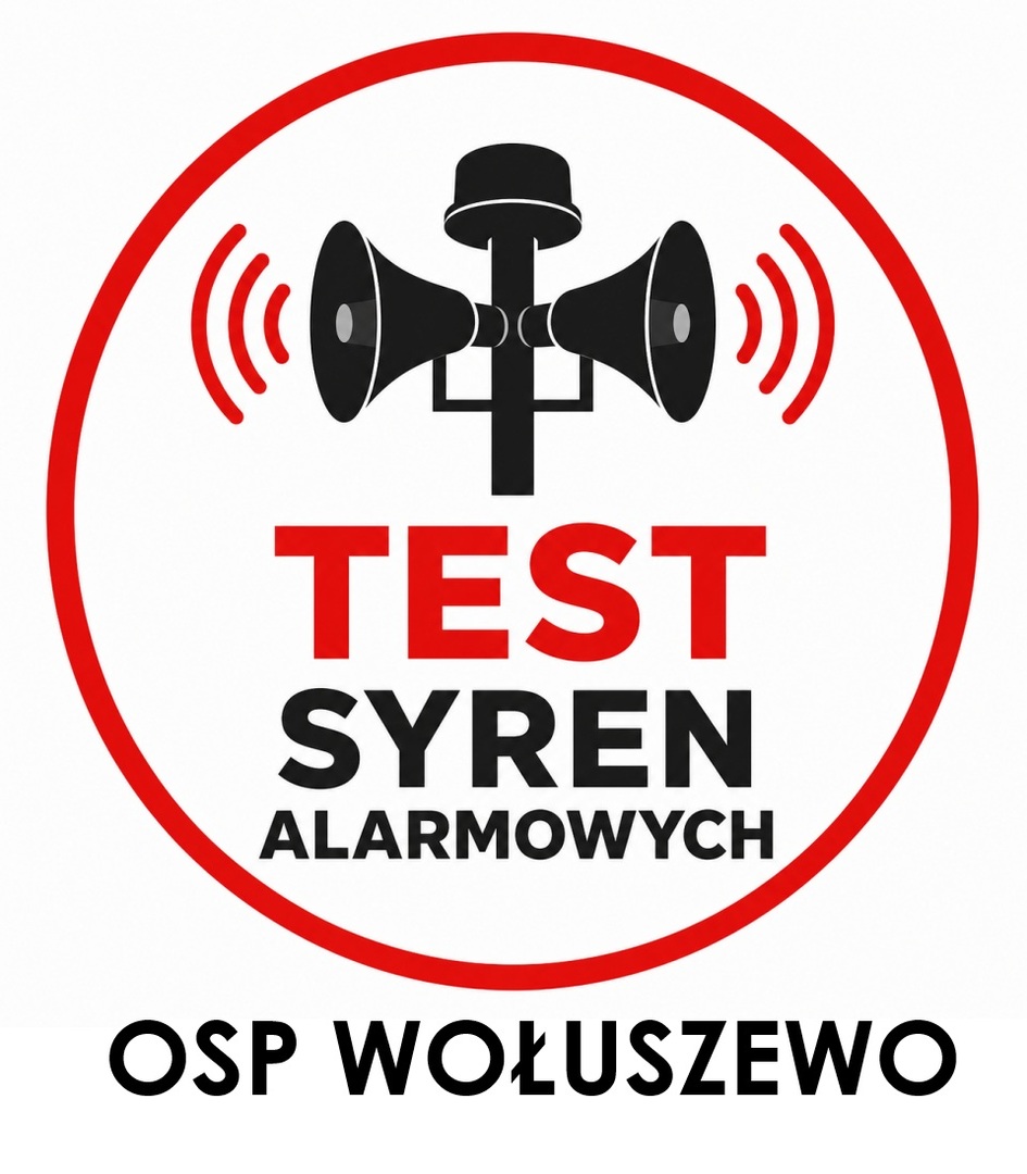 Test syren alarmowych w Wołuszewie