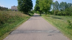 jezdnia po uzupełnieniu ubytków