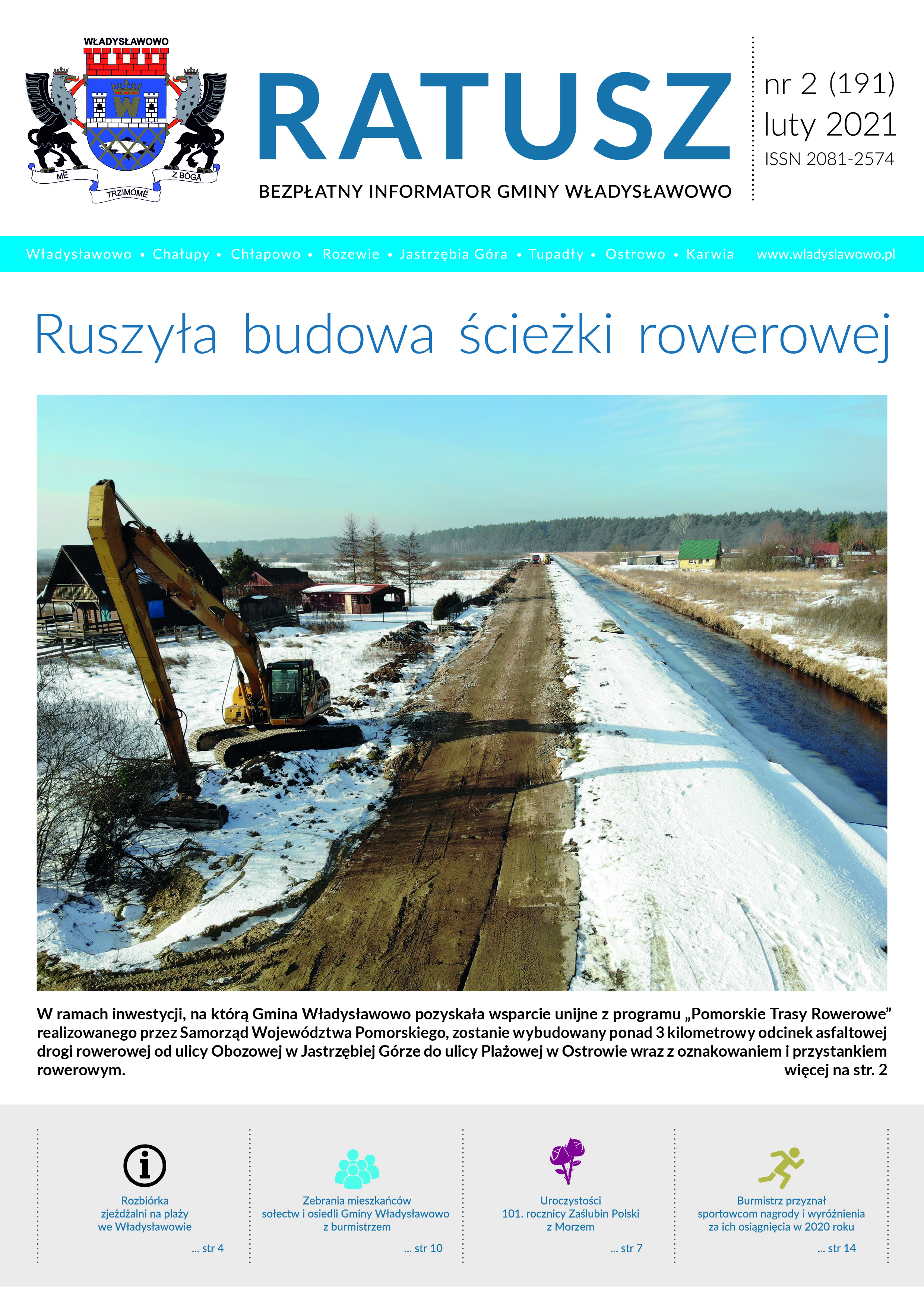 Biuletyn Ratusz nr 2 - Ruszyła budowa ścieżki rowerowej