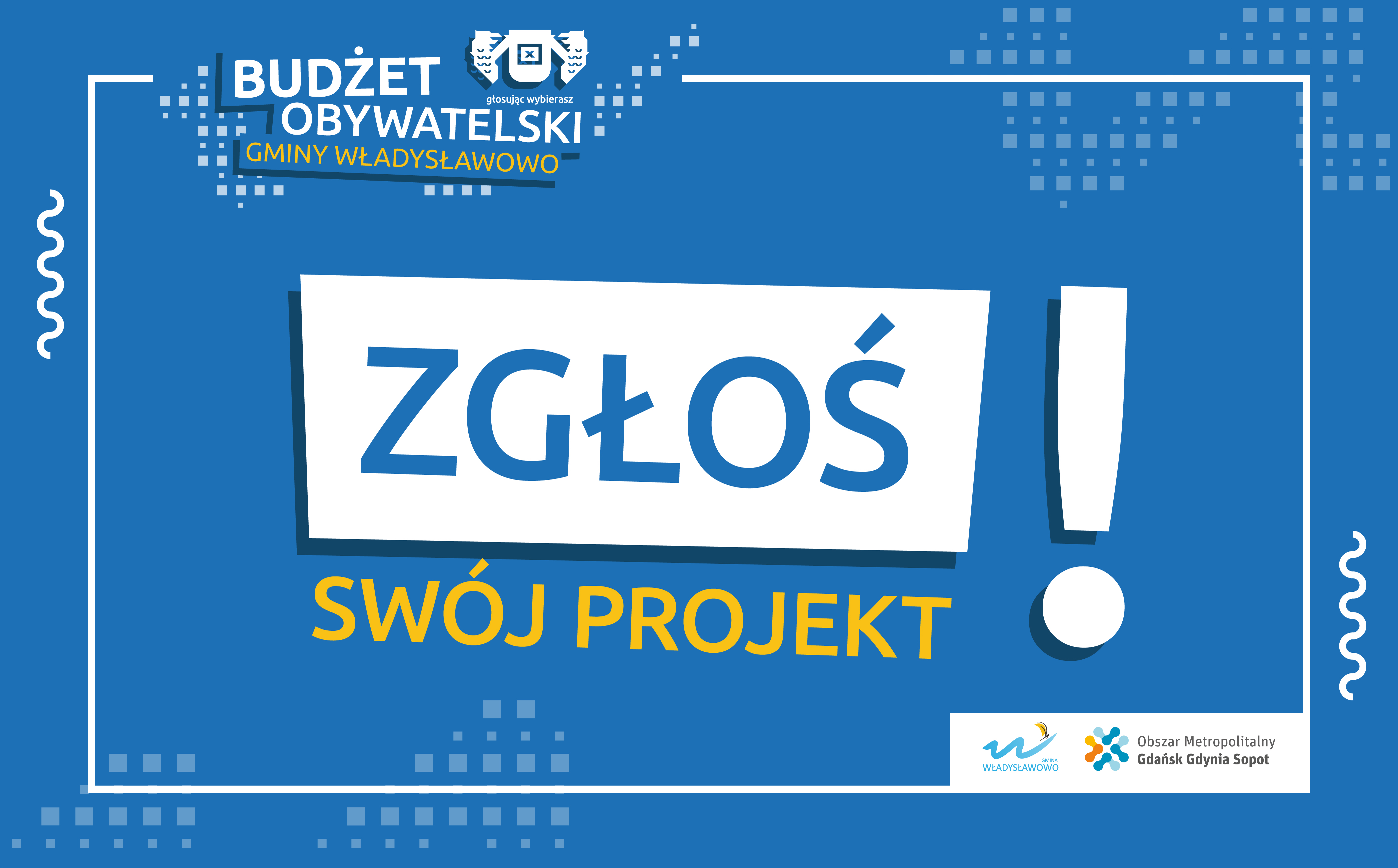 Budżet Obywatelski Gminy Władysławowo zgłoś swój projekt baner [4194x2605]