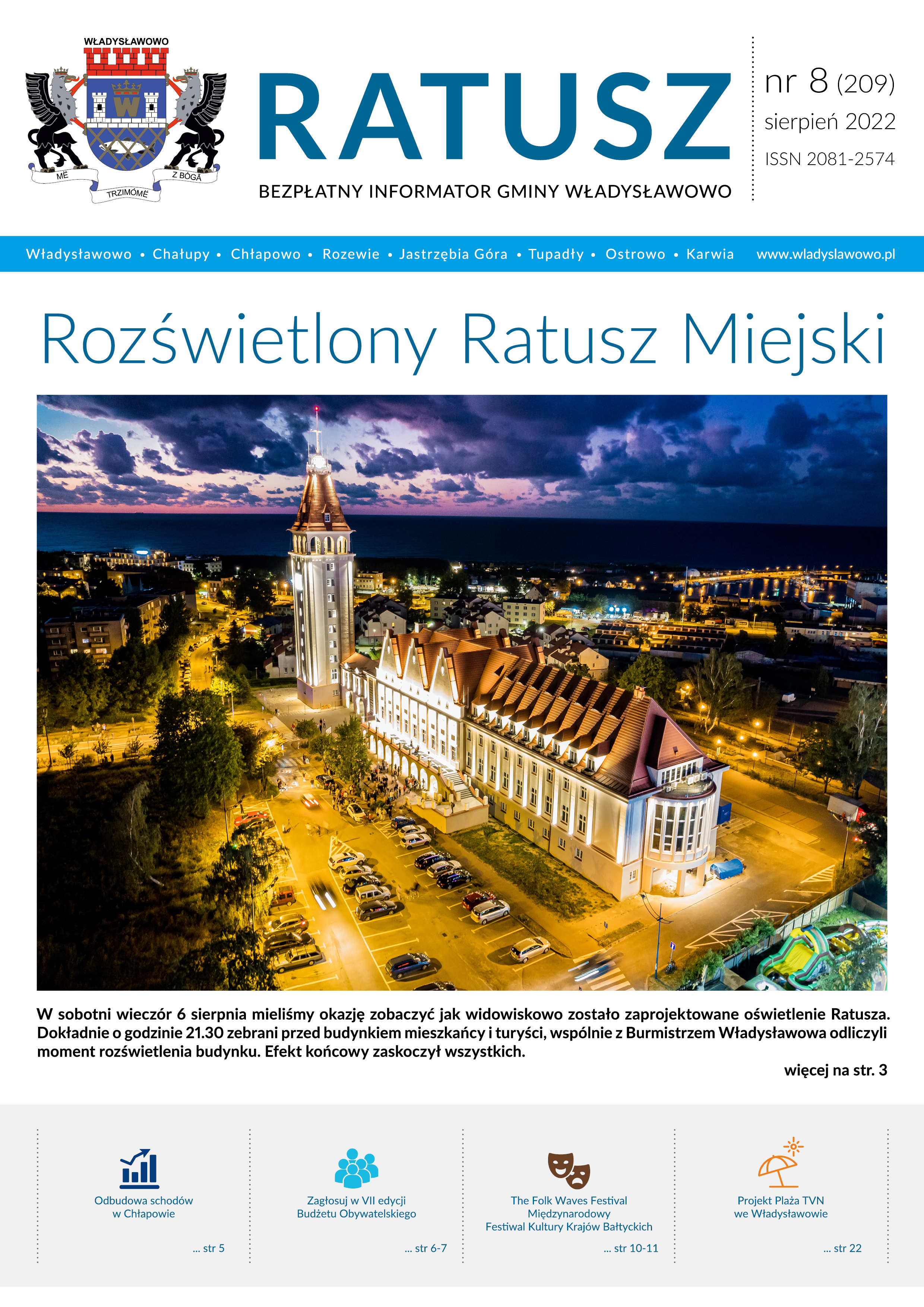 Biuletyn Ratusz 8/2022 - pierwsza strona
