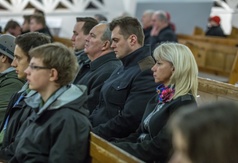 Władze Gminy Władysławowo podczas mszy świętej.